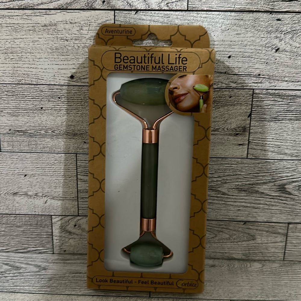 Aventurine gemstone massager new in box - Picture 1 of 4